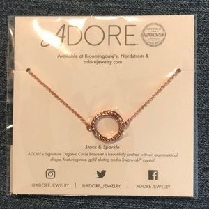 ADORE Signature Organic Circle Bracelet, color:  rose gold